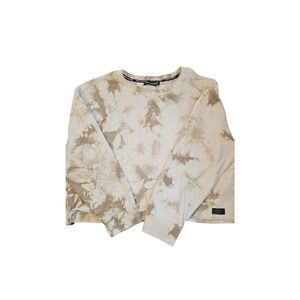 DKNY jeans GREEN‎ and white crop top hoodie